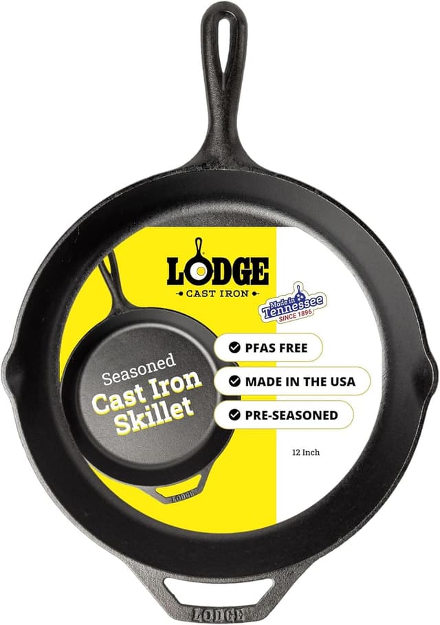 Pre-Seasoned Cast Iron Skillet (12 inch)